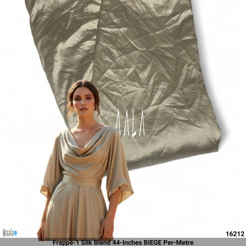 Frappe-1 Silk Blend 44-Inches BIEGE Per-Metre