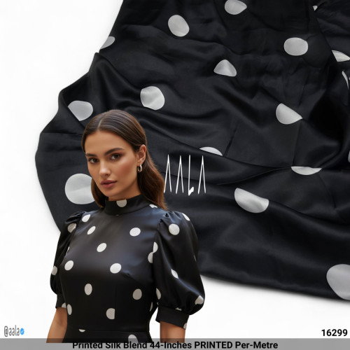 Printed Silk Blend 44-Inches PRINTED Per-Metre