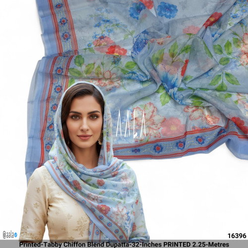 Printed-Tabby Chiffon Blend Dupatta-32-Inches PRINTED 2.25-Metres