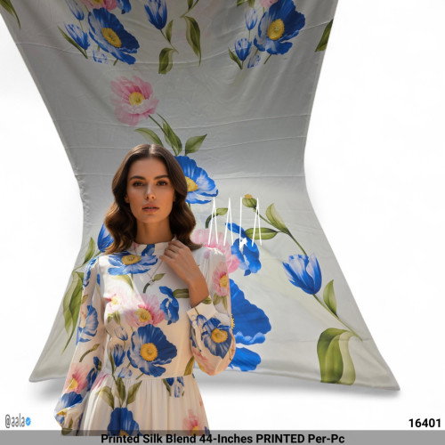 Printed Silk Blend 44-Inches PRINTED Per-Pc