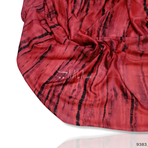 Tie-Dye-Nutella Silk Poly-ester 44-Inches ASSORTED Per-Metre #9383