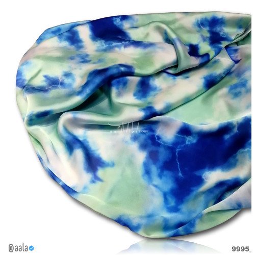 Tie-Dye Silk Poly-ester 44-Inches ASSORTED Per-Metre #9995