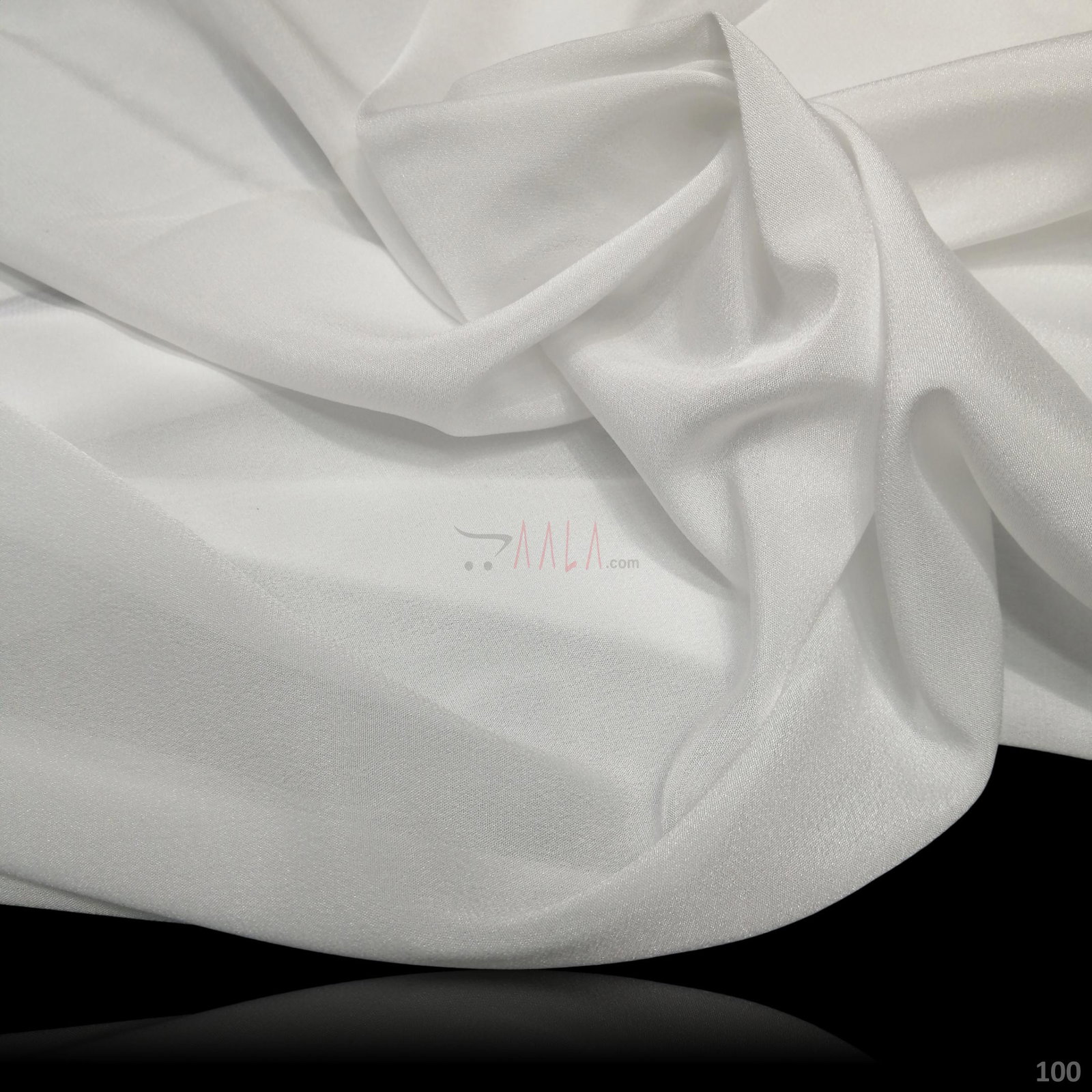 Rasgullah Crepe Nylon 44 Inches Dyeable Per Metre 
