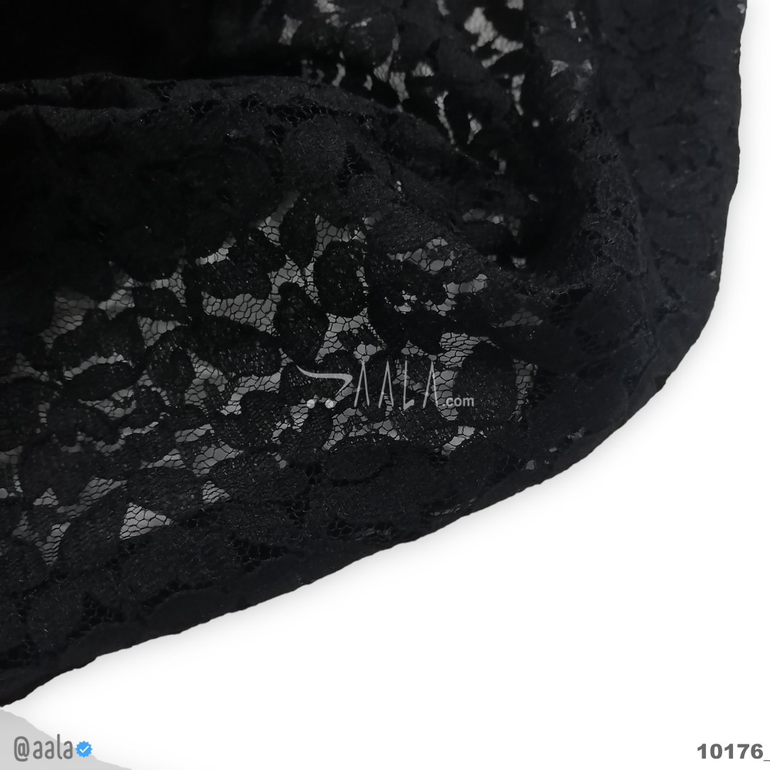 Lace-Net Net Nylon 44-Inches BLACK Per-Metre #10176