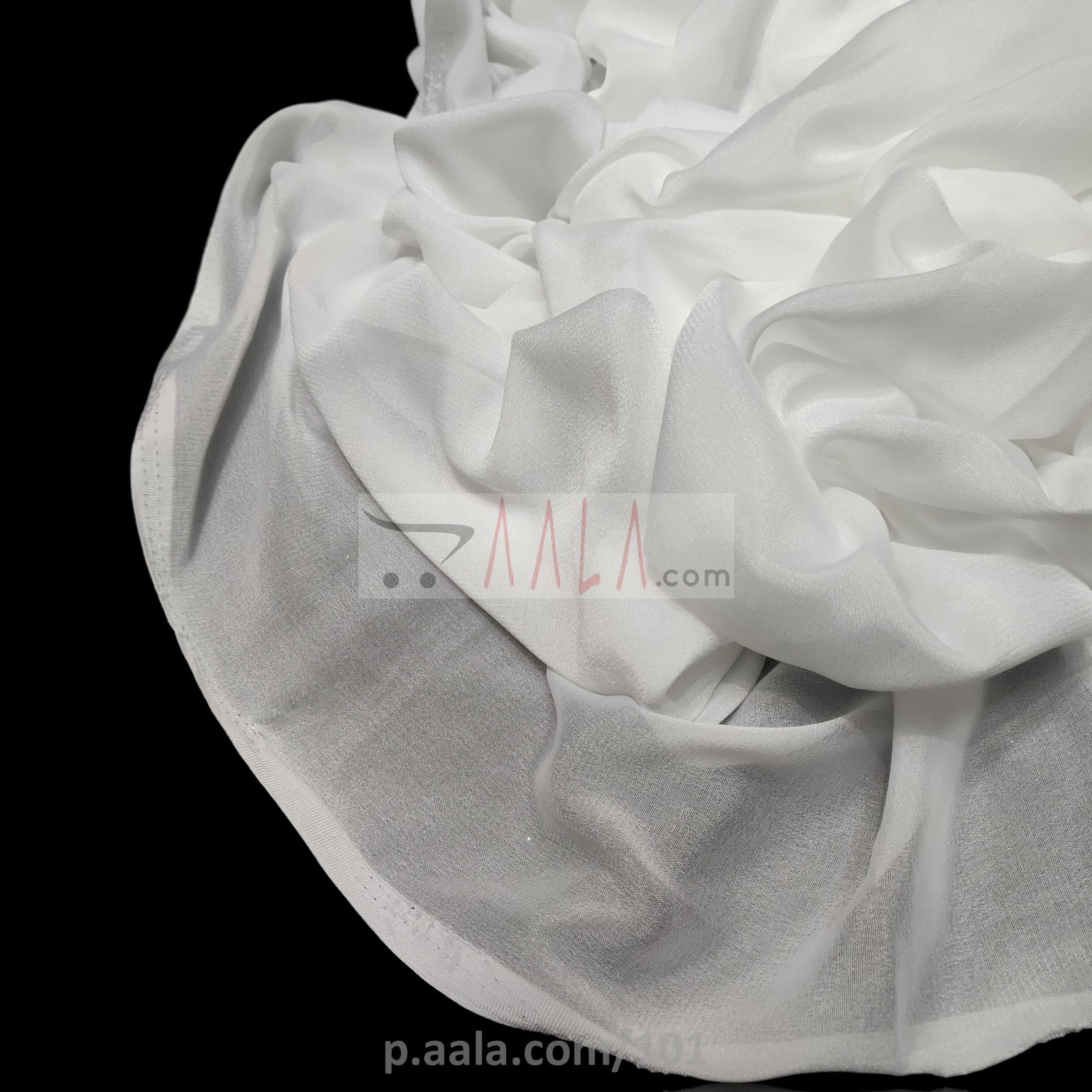 Chinon Crepe Nylon 32 Inches Dyeable Per Metre 