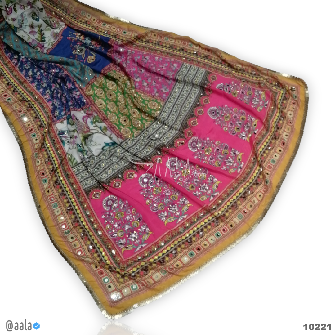 Pakistani Chinon Blend Dupatta-36-Inches PRINTED 2.25-Metres 