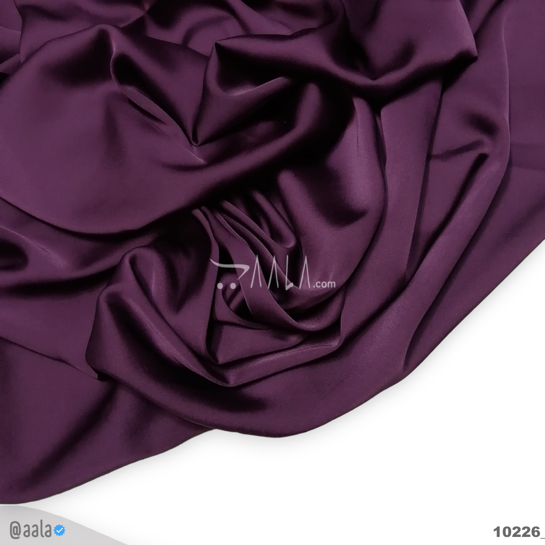 Zara Silk Poly-ester 58-Inches WINE Per-Metre #10026
