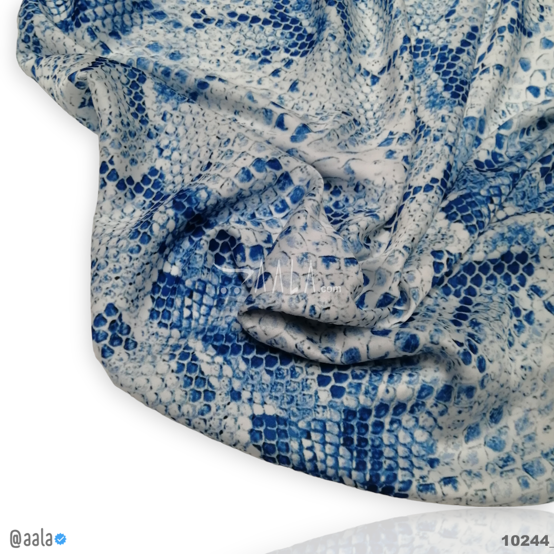 Printed-Nutella Silk Blend 44-Inches PRINTED Per-Metre #10244