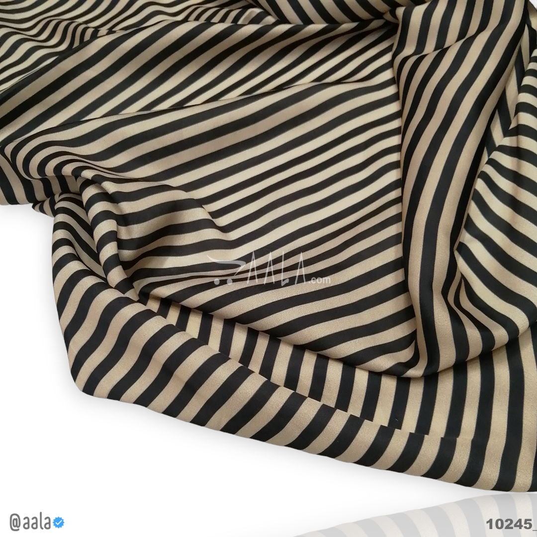 Printed-Nutella Silk Blend 44-Inches PRINTED Per-Metre #10245