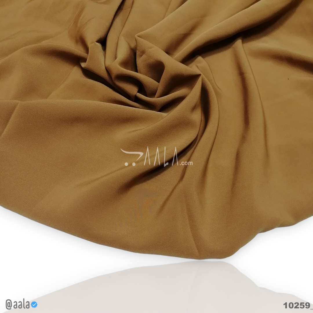 Fudge Double-Georgette Blend 58-Inches BROWN Per-Metre #10259