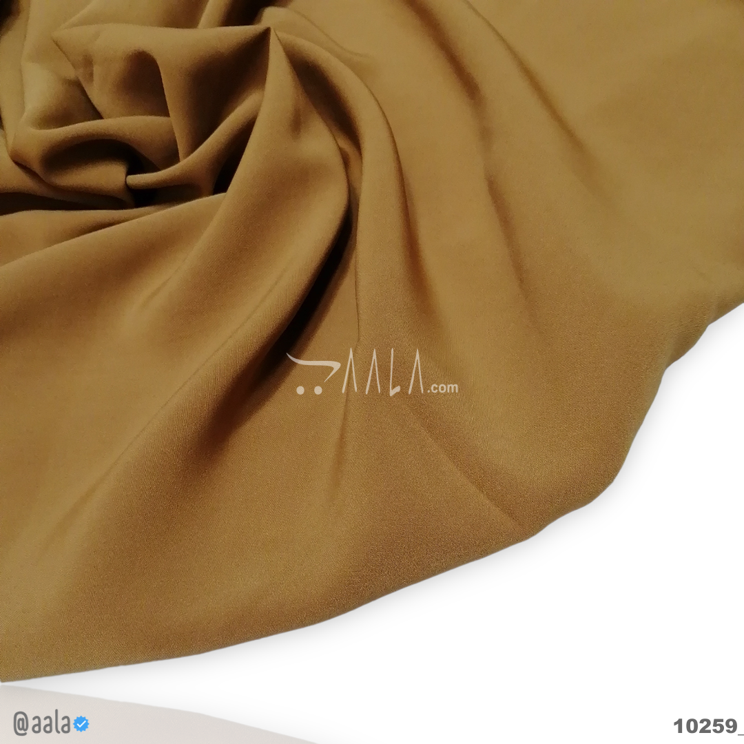 Fudge Double-Georgette Blend 58-Inches BROWN Per-Metre #10259