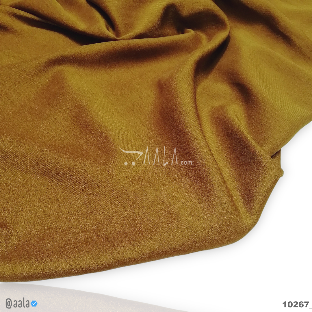 Luxe Silk Poly-ester 58-Inches MUSTARD Per-Metre #
10267