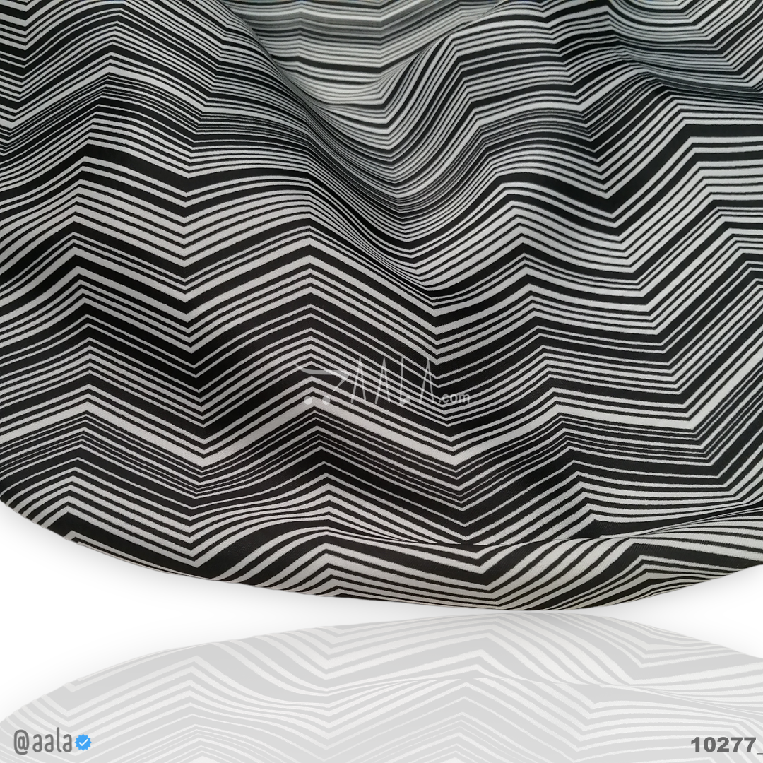 Printed-Nutella Silk Blend 44-Inches PRINTED Per-Metre #10277