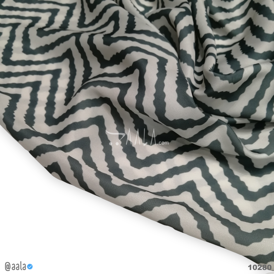 Printed-Nutella Silk Blend 44-Inches PRINTED Per-Metre #10280