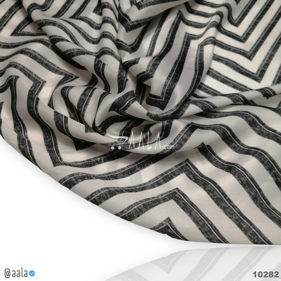 Printed-Nutella Silk Blend 44-Inches PRINTED Per-Metre #10282