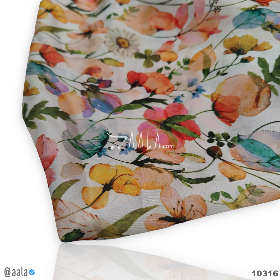 Printed Silk Blend 44-Inches PRINTED Per-Metre #10316