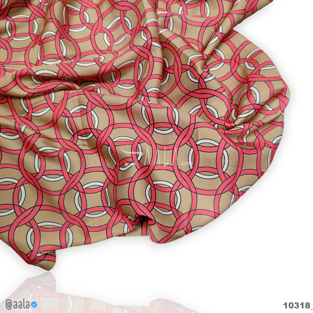 Printed Silk Blend 44-Inches PRINTED Per-Metre #10318