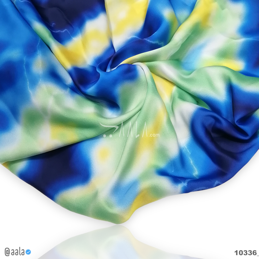Tie-Dye-Nutella Silk Poly-ester 44-Inches ASSORTED Per-Metre #10336