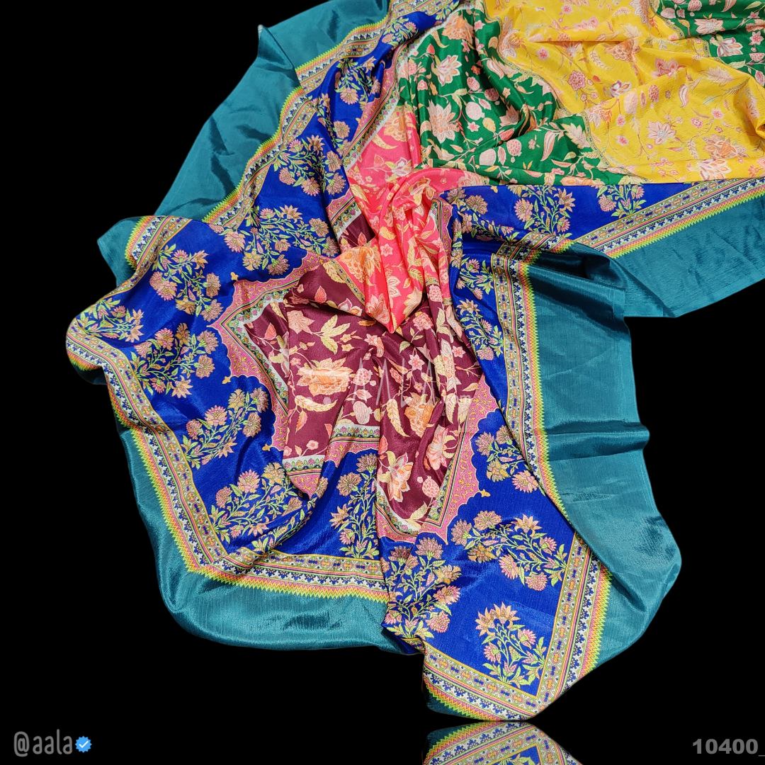 Pakistani Silk Poly-ester Dupatta-36-Inches PRINTED 2.25-Metres #10400
