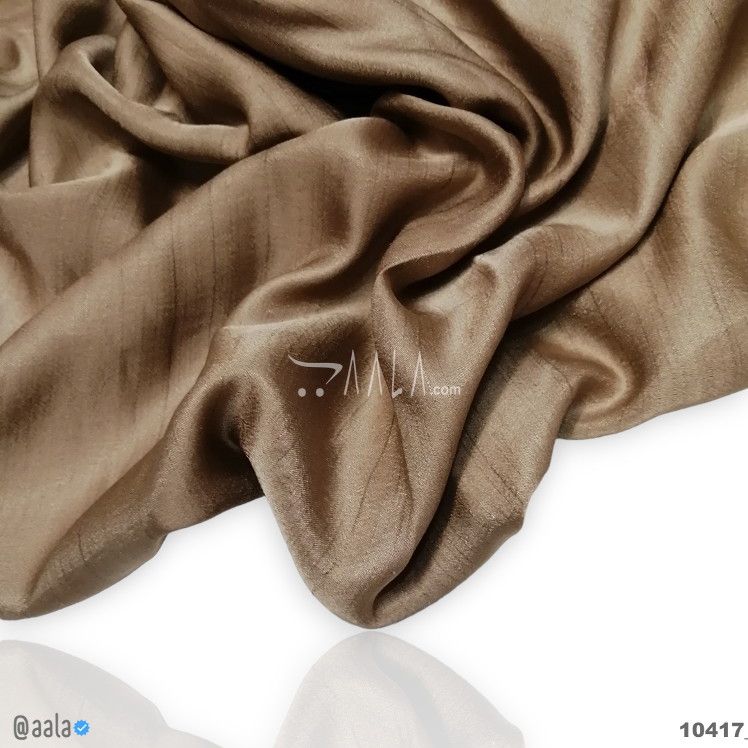 Tobler Silk Poly-ester 44-Inches BROWN Per-Metre #10417