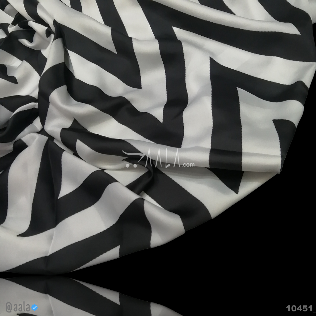 Printed-Nutella Silk Blend 44-Inches PRINTED Per-Metre #10451