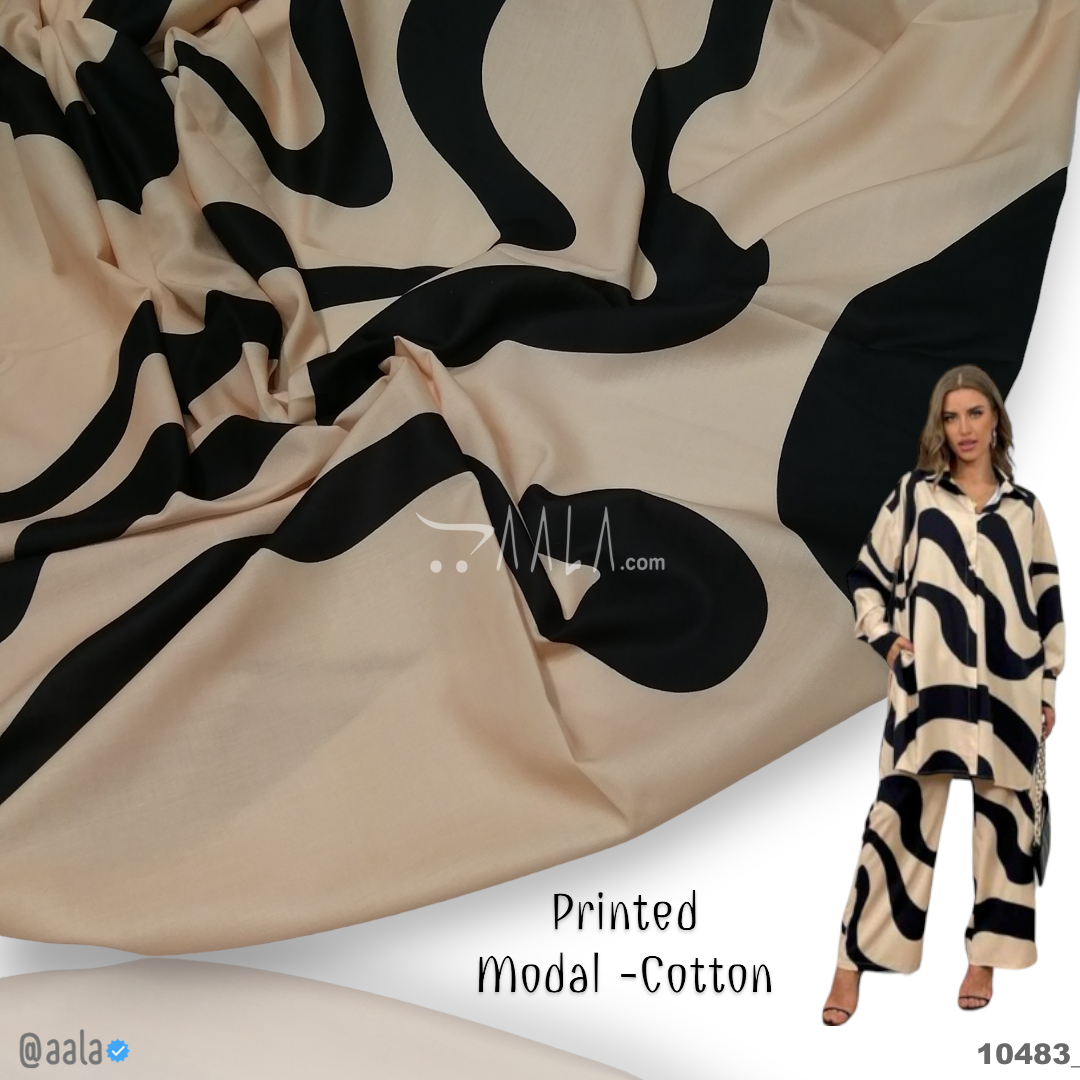 Digital-Print Cotton Modal-Cotton 44-Inches PRINTED Per-Metre #10483