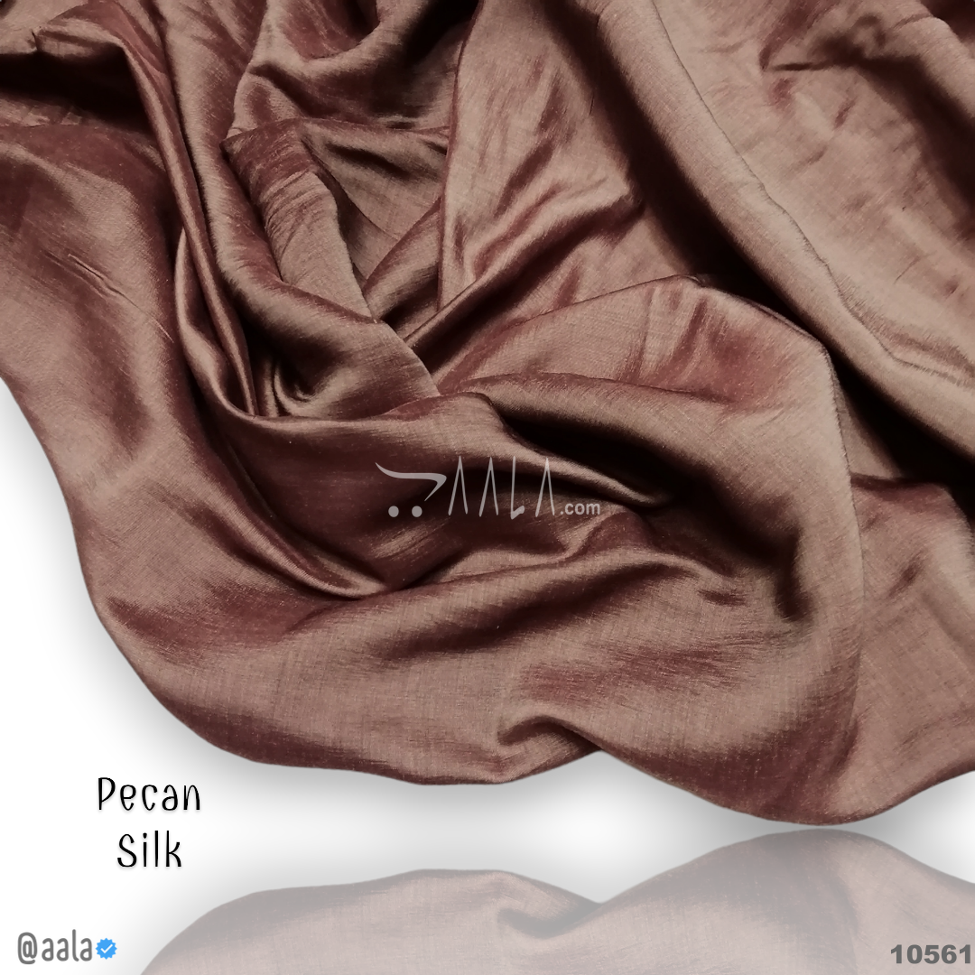 Pecan Silk Poly-ester 44-Inches CARROT Per-Metre #10561