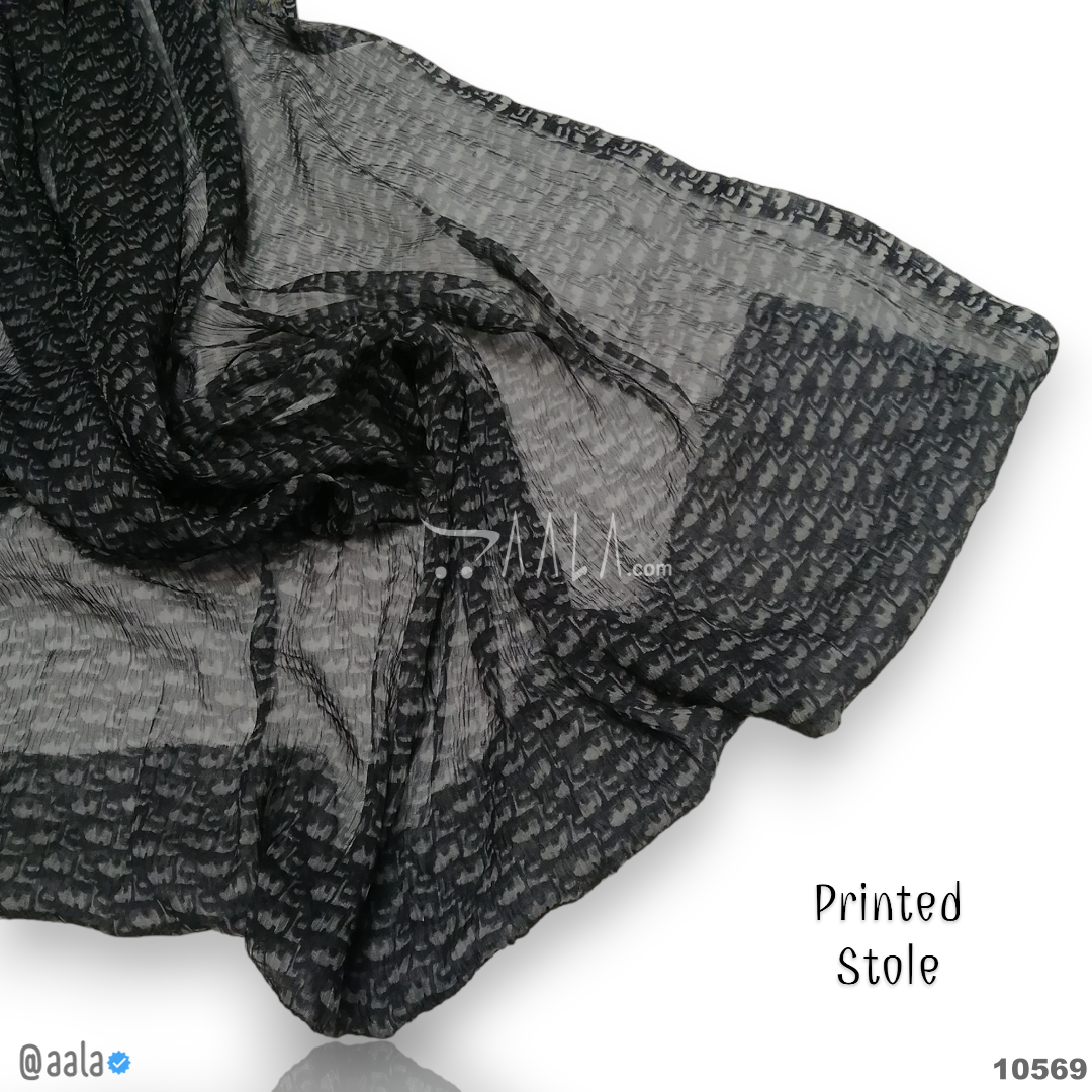 Printed-Crush Chiffon Blend Dupatta-20-Inches PRINTED 2.50-Metres #10569