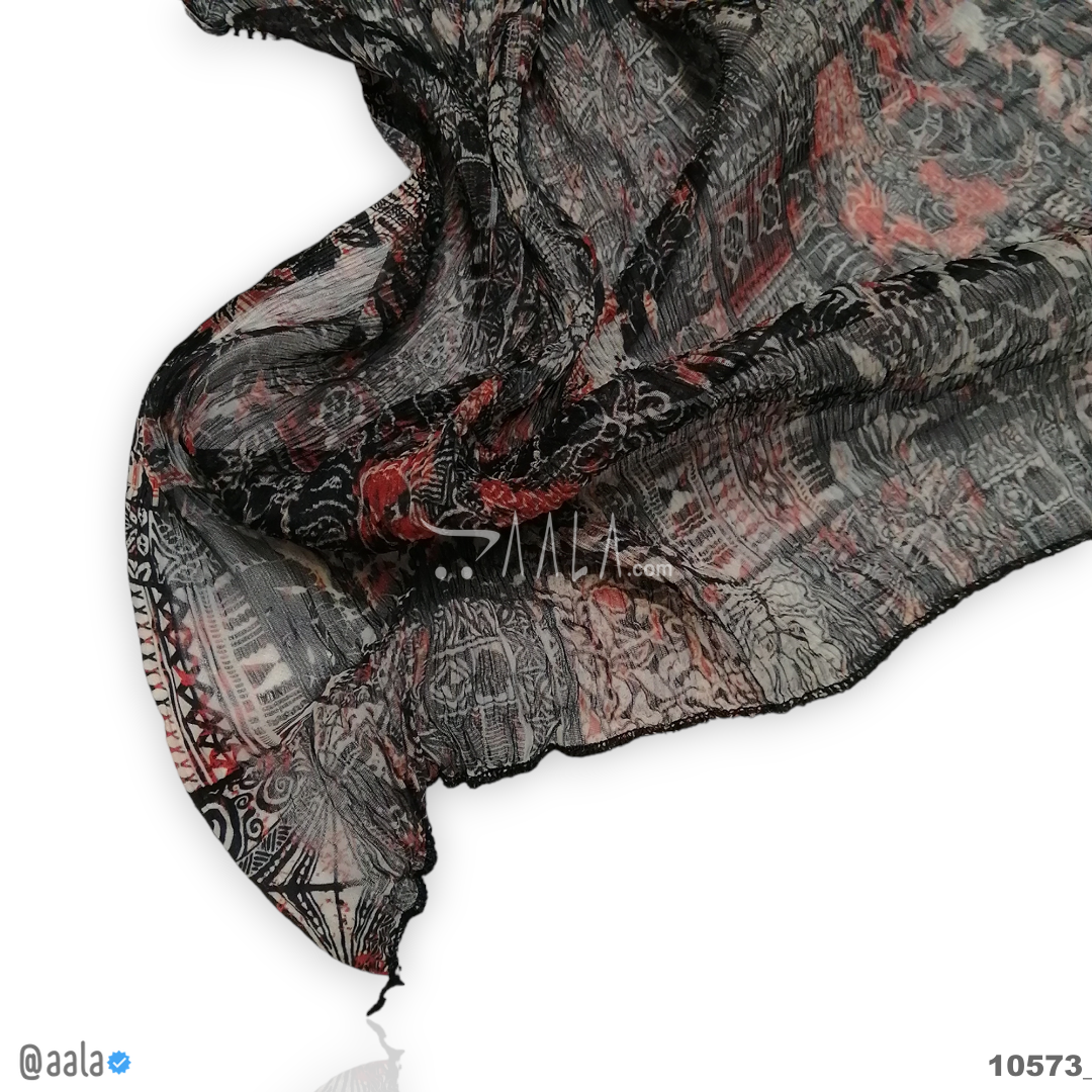 Printed-Crush Chiffon Blend Dupatta-20-Inches PRINTED 2.50-Metres #10573