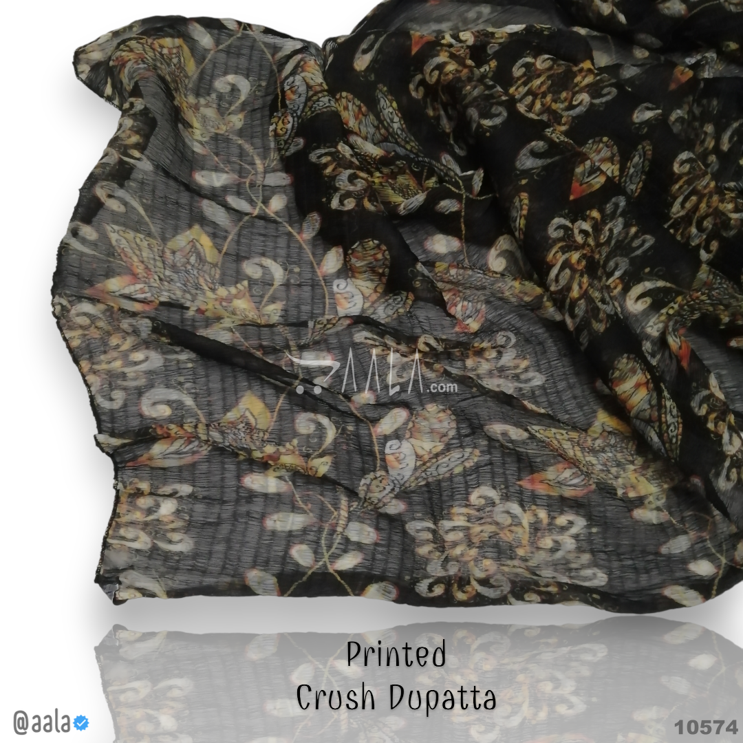 Printed-Crush Chiffon Blend Dupatta-20-Inches PRINTED 2.50-Metres #10574