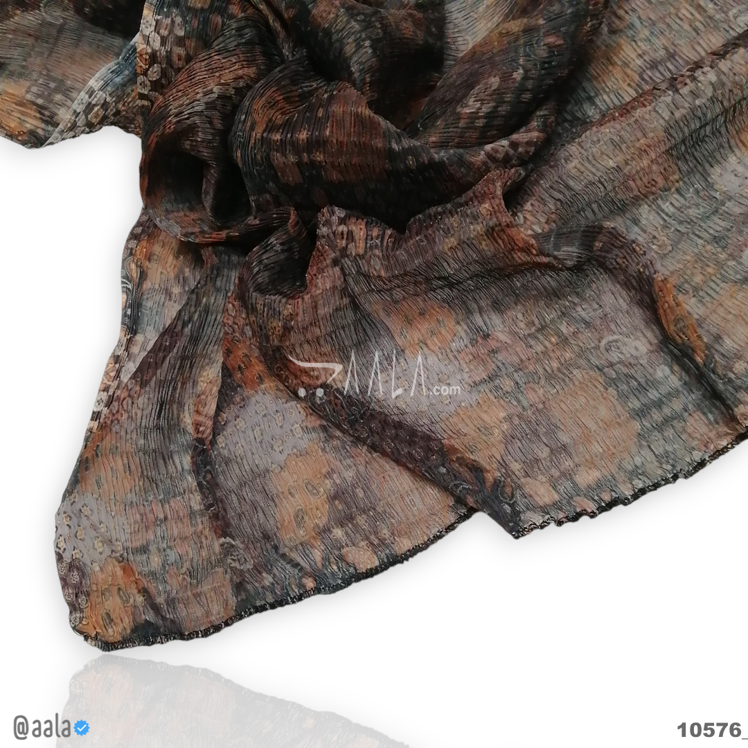 Printed-Crush Chiffon Blend Dupatta-20-Inches PRINTED 2.50-Metres #10576