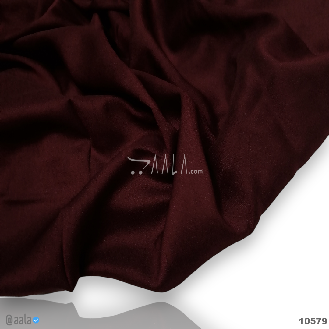Luxe Silk Poly-ester 58-Inches MAROON Per-Metre #
10579