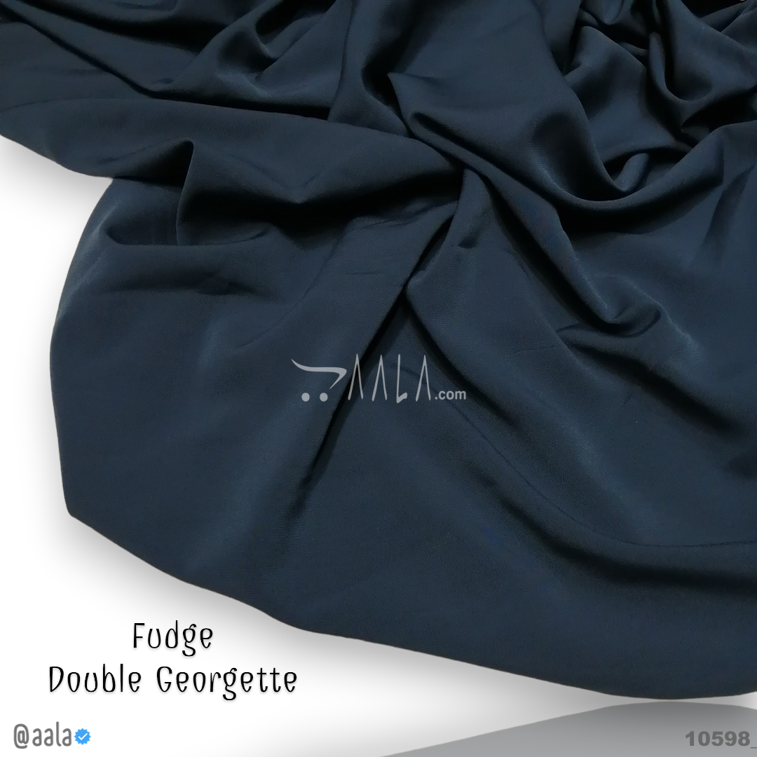 Fudge Double-Georgette Poly-ester 58-Inches GREY Per-Metre #10598