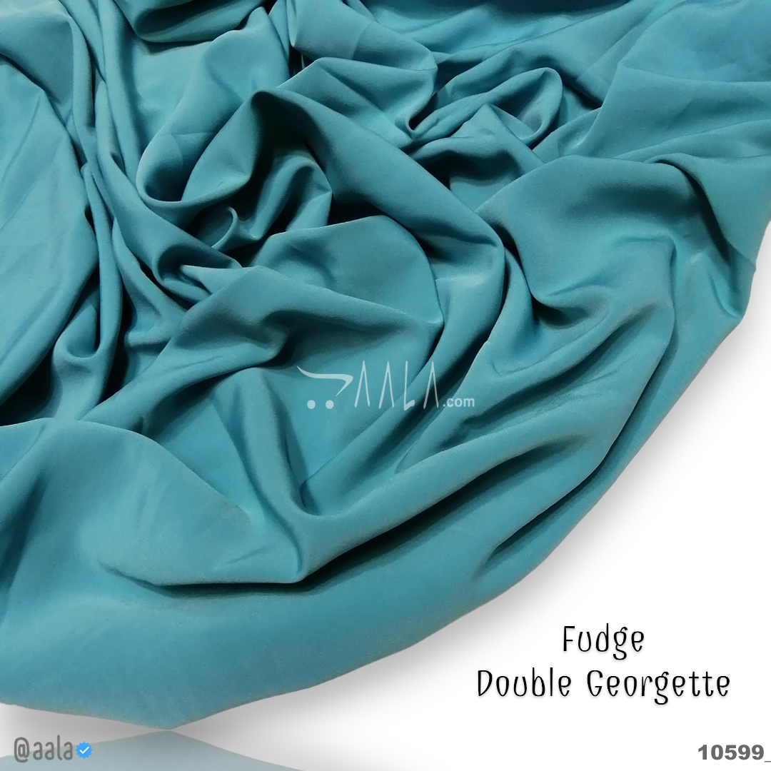 Fudge Double-Georgette Blend 58-Inches BLUE Per-Metre 