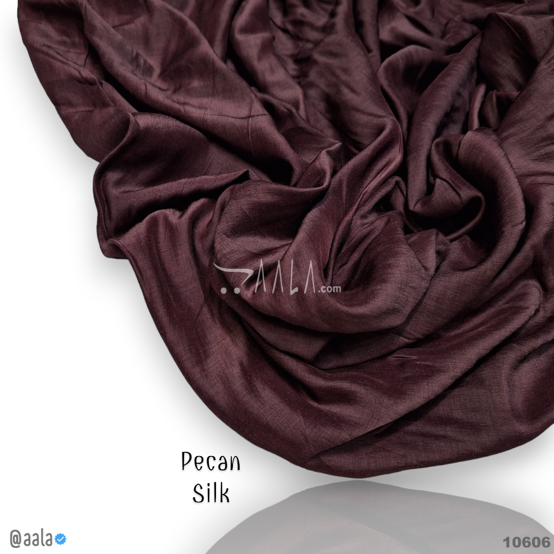 Pecan Silk Poly-ester 44-Inches CARROT Per-Metre #10606