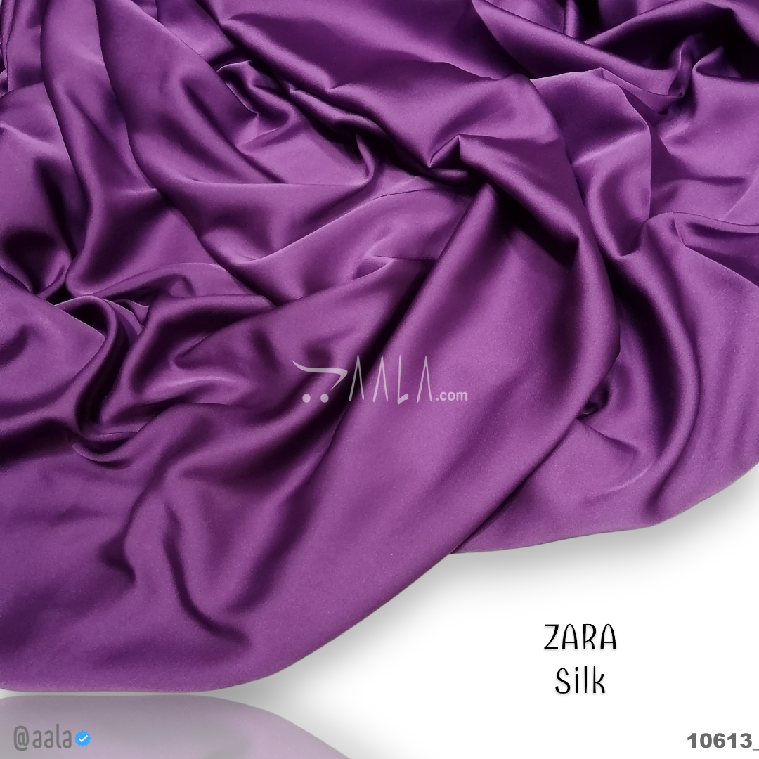 Zara Silk Poly-ester 58-Inches PURPLE Per-Metre #10613