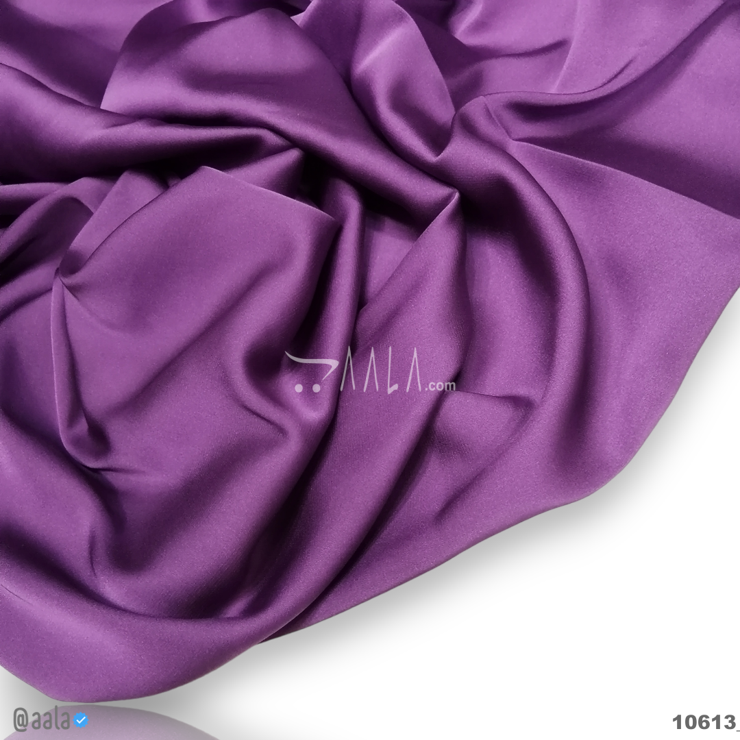 Zara Silk Poly-ester 58-Inches PURPLE Per-Metre #10613