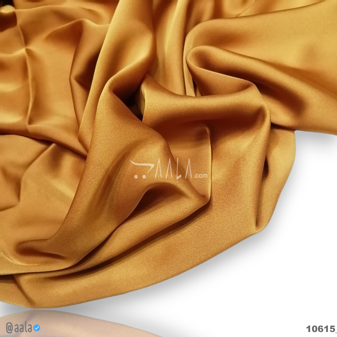 Zara Silk Poly-ester 58-Inches MUSTARD Per-Metre #10615