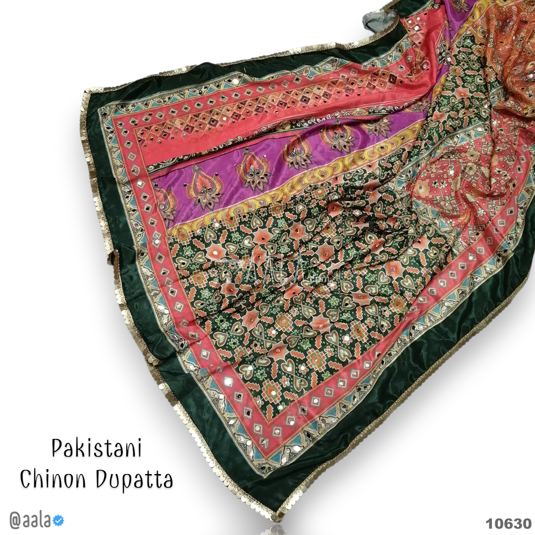 Pakistani Chinon Blend Dupatta-36-Inches PRINTED 2.25-Metres 