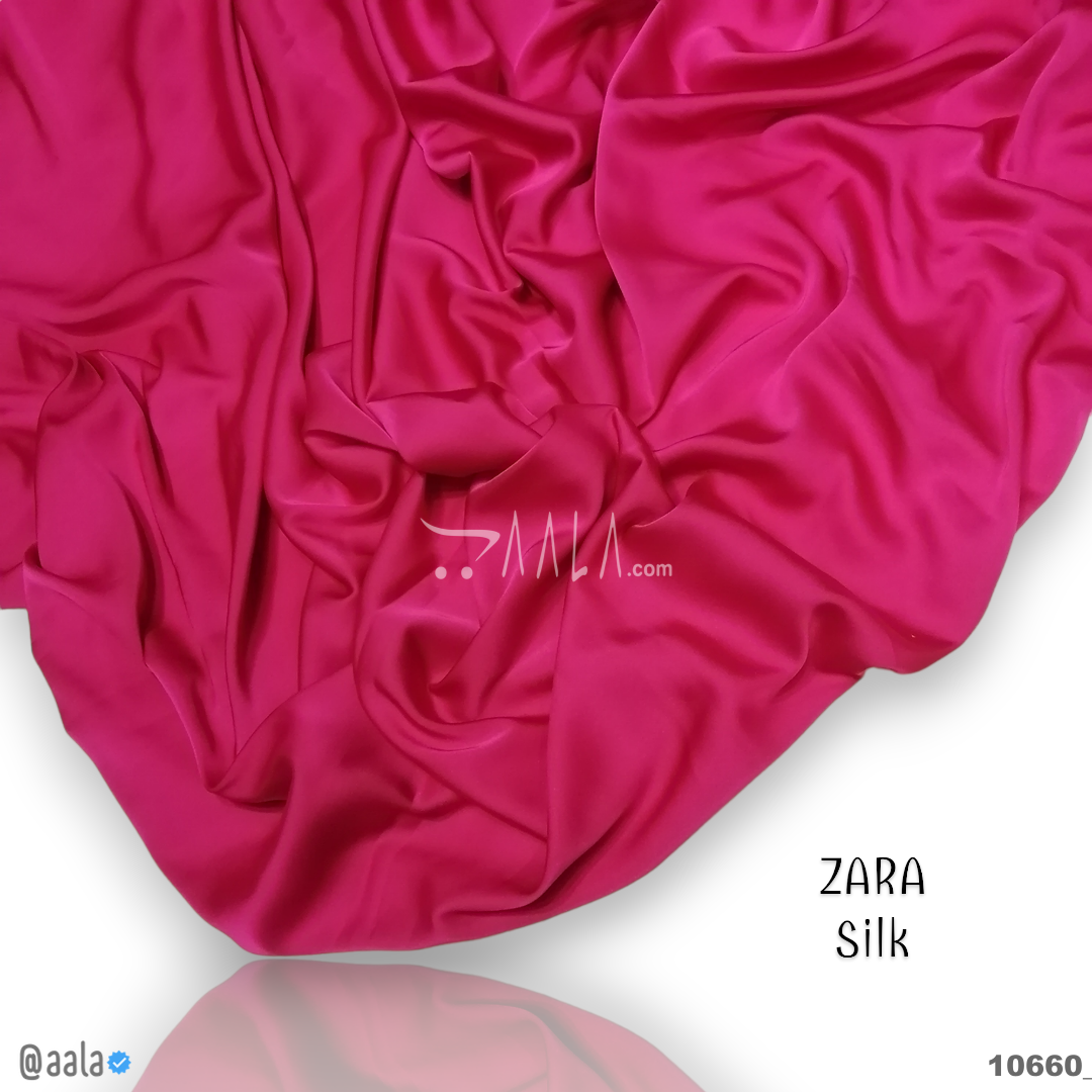 Zara Silk Poly-ester 58-Inches PINK Per-Metre #10660
