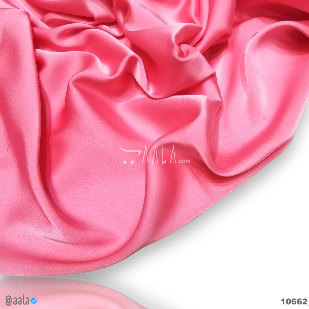 Zara Silk Poly-ester 58-Inches PINK Per-Metre #10662