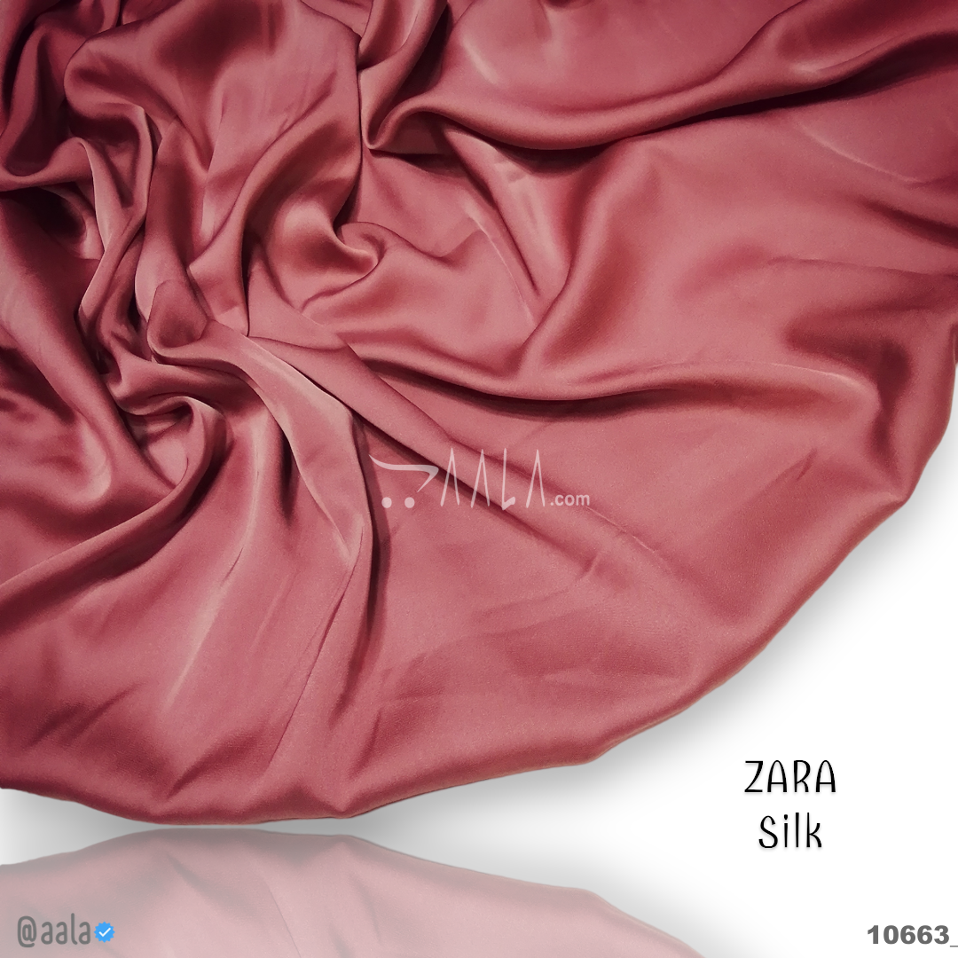 Zara Silk Poly-ester 58-Inches CARROT Per-Metre #10663