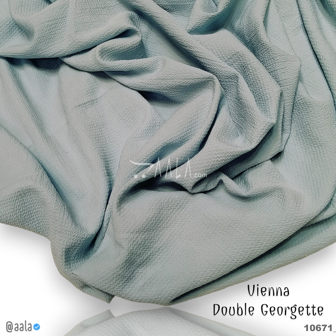 Vienna Double-Georgette Poly-ester 58-Inches BLUE Per-Metre #10671