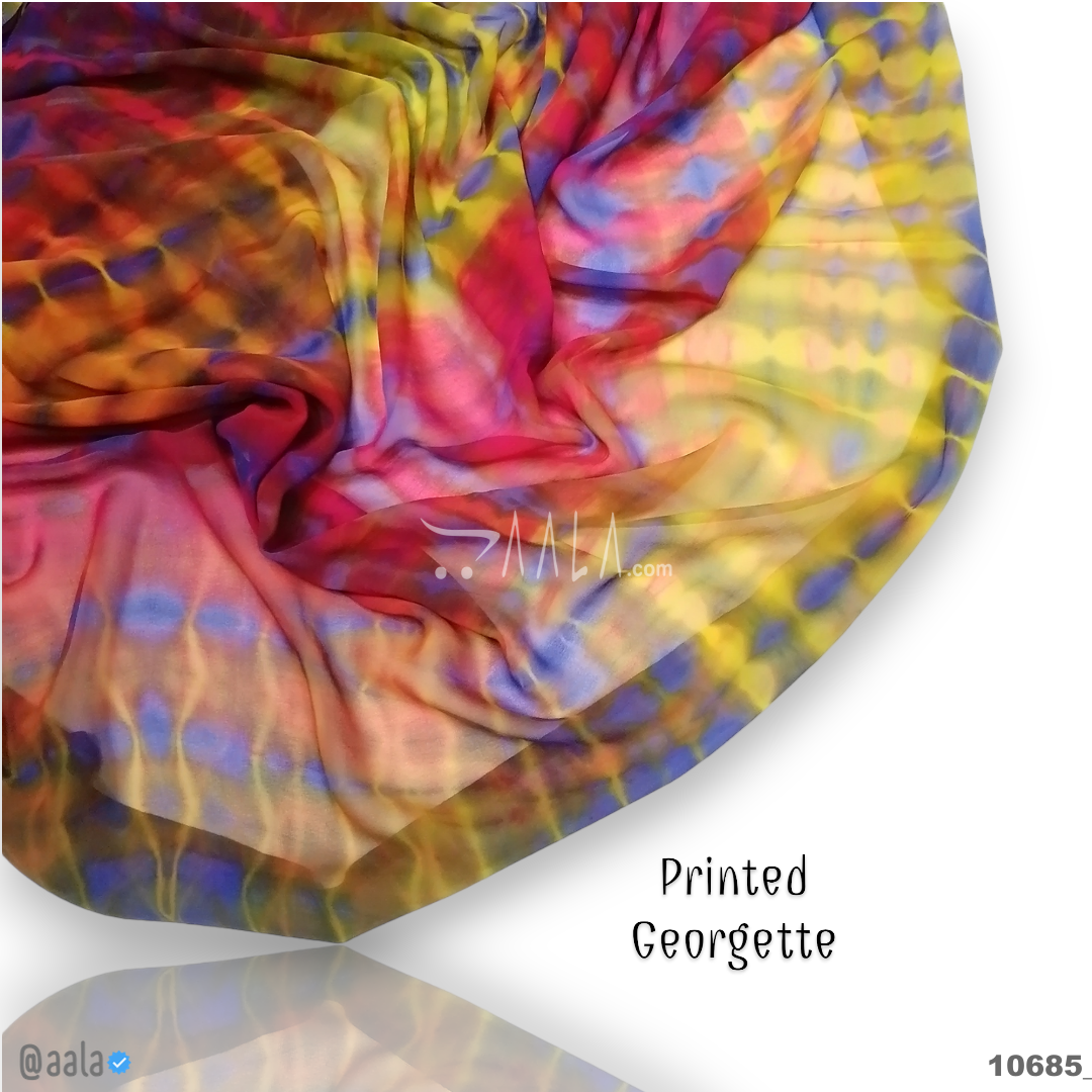 Tie-Dye Georgette Blend 44-Inches ASSORTED Per-Metre 