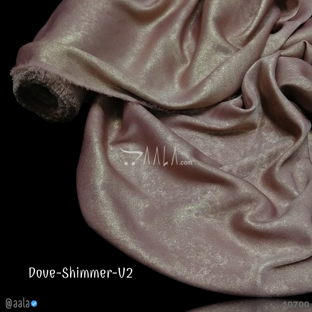 Dove-Shimmer-V2 Velvet Poly-ester 58-Inches BROWN Per-Metre #10700