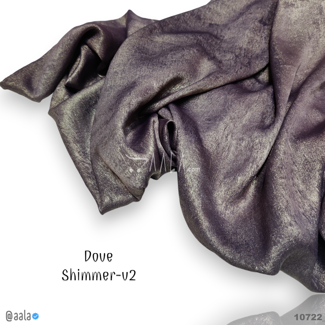 Dove-Shimmer-V2 Velvet Poly-ester 58-Inches PURPLE Per-Metre #10722
