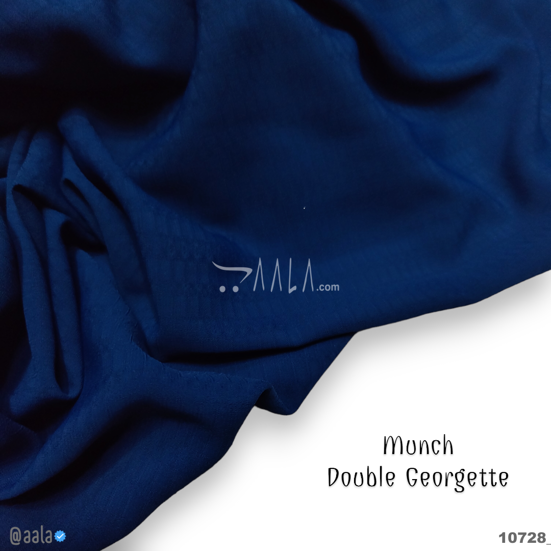 Munch Double-Georgette Poly-ester 58-Inches TEAL Per-Metre #10728