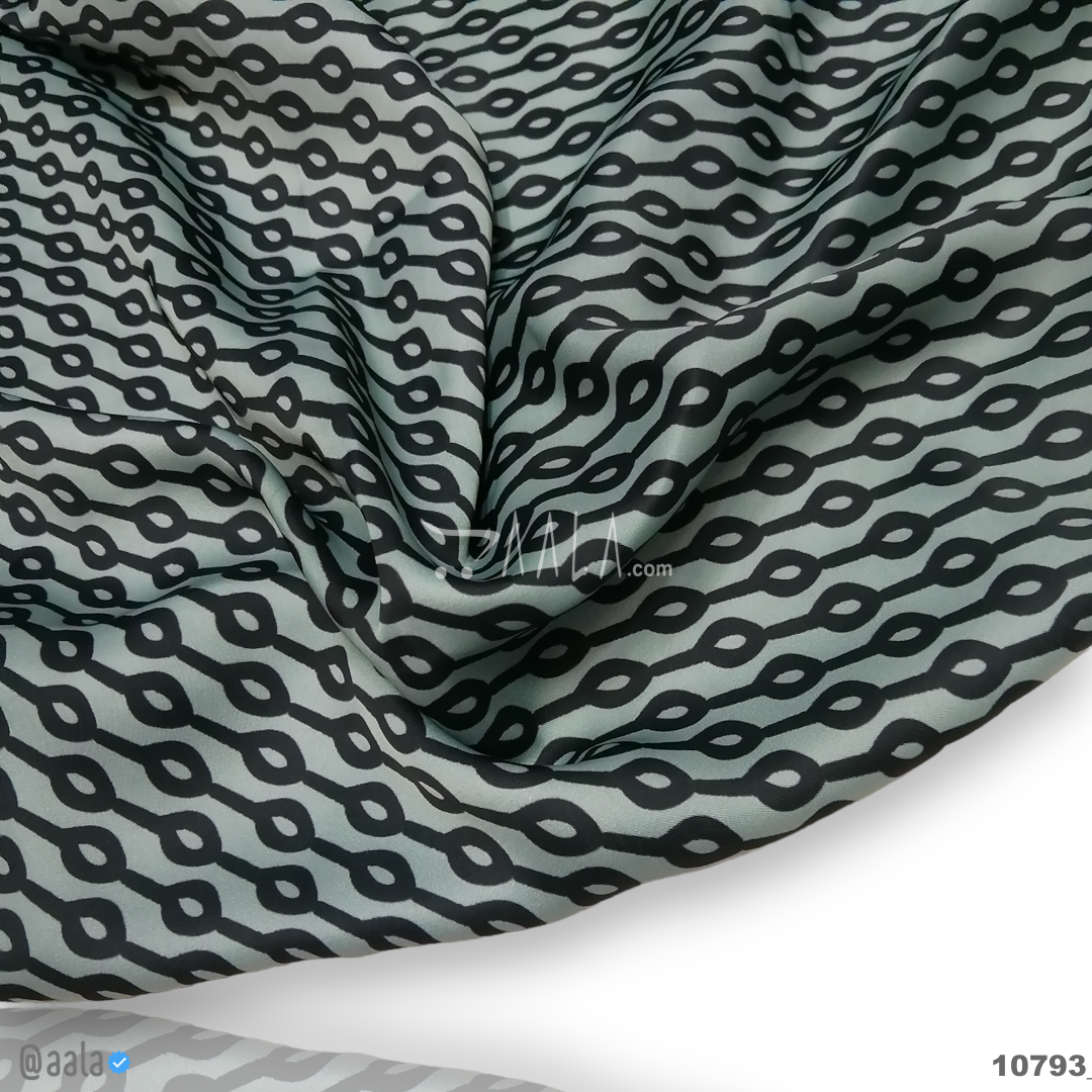 Printed-Nutella Silk Blend 44-Inches PRINTED Per-Metre #10793