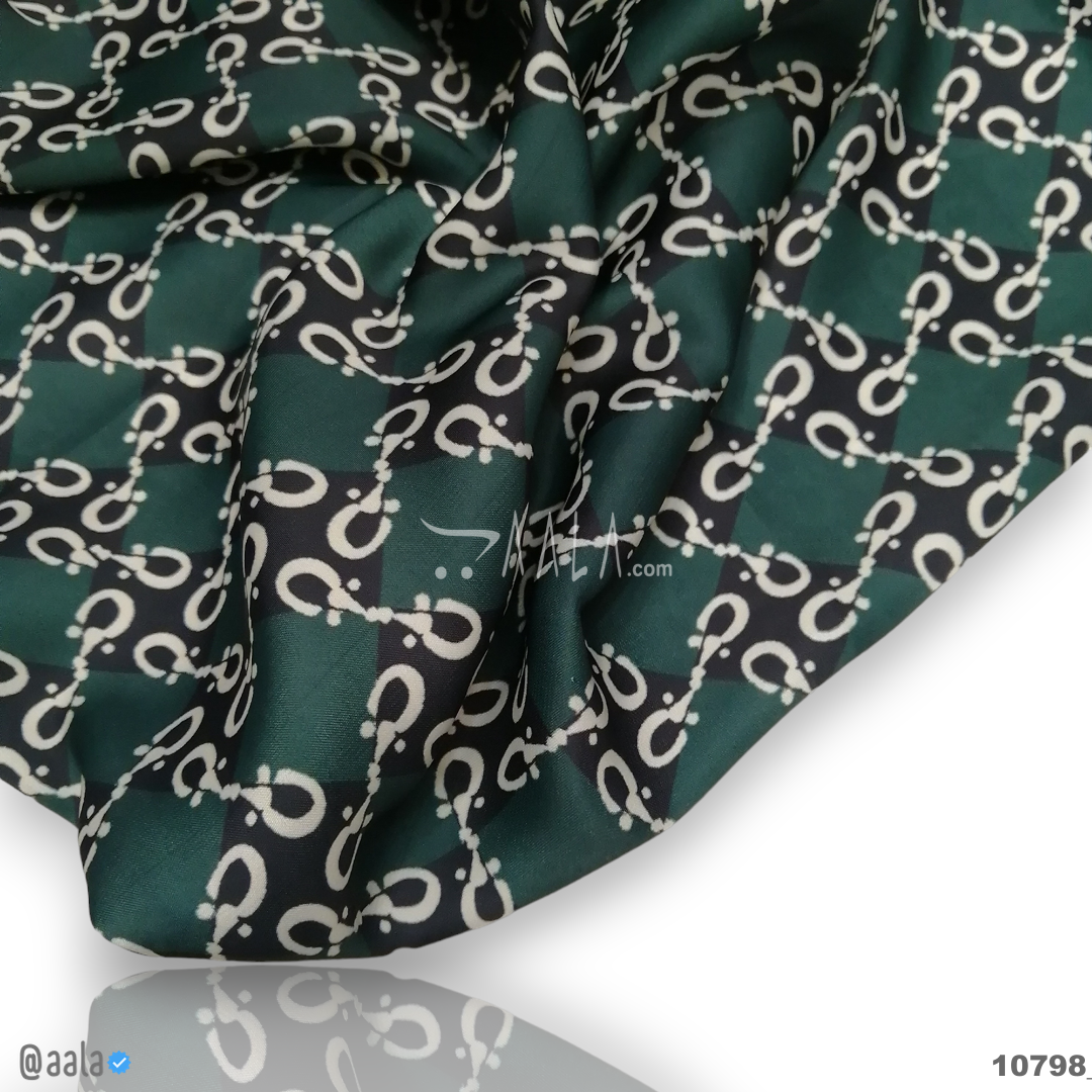 Printed-Nutella Silk Blend 44-Inches PRINTED Per-Metre #10798