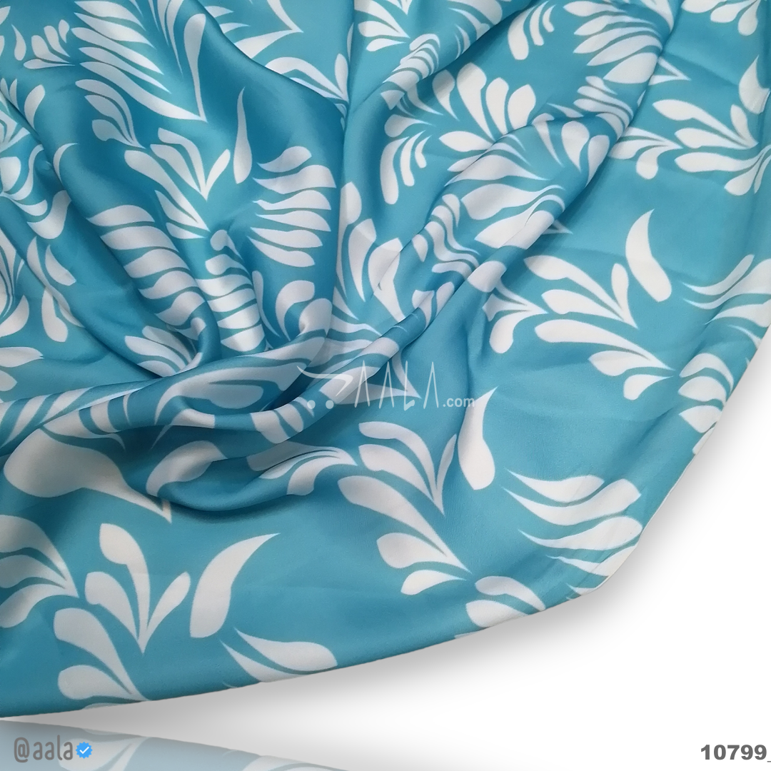 Printed-Nutella Silk Blend 44-Inches PRINTED Per-Metre #10799